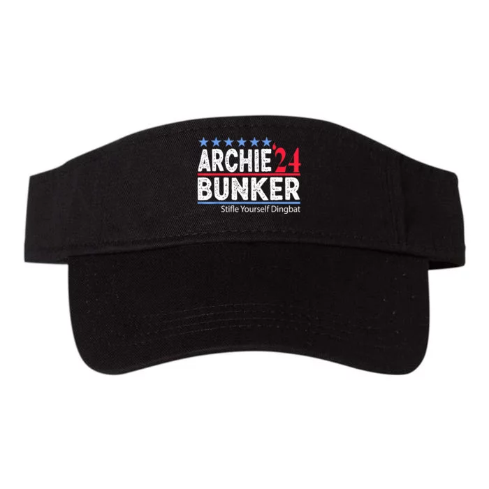 Archie Bunker 24 For President 2024 Valucap Bio-Washed Visor