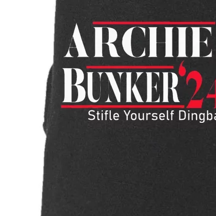 Archie Bunker 24 For President Doggie 3-End Fleece Hoodie