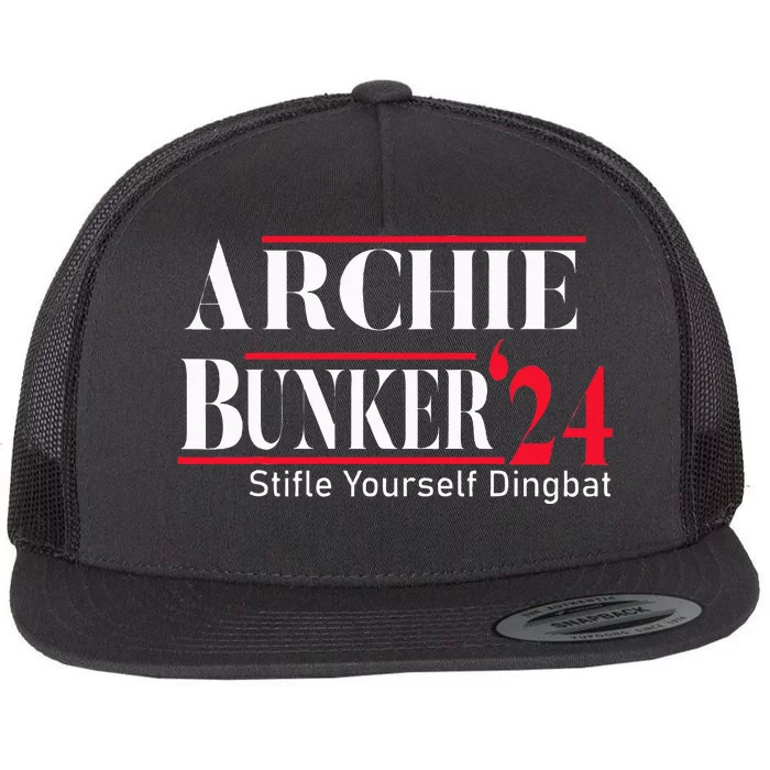 Archie Bunker 24 For President Flat Bill Trucker Hat