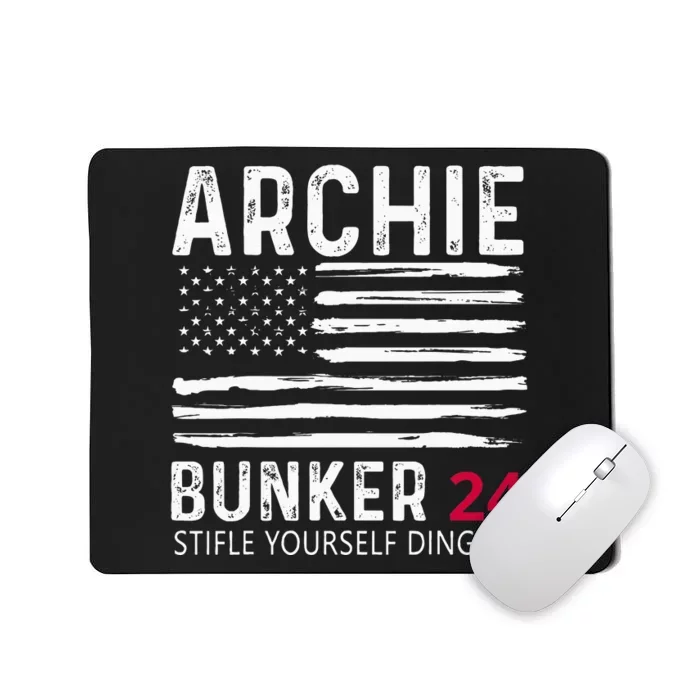 Archie Bunker 24. Stifle Yourself Dingbat Mousepad