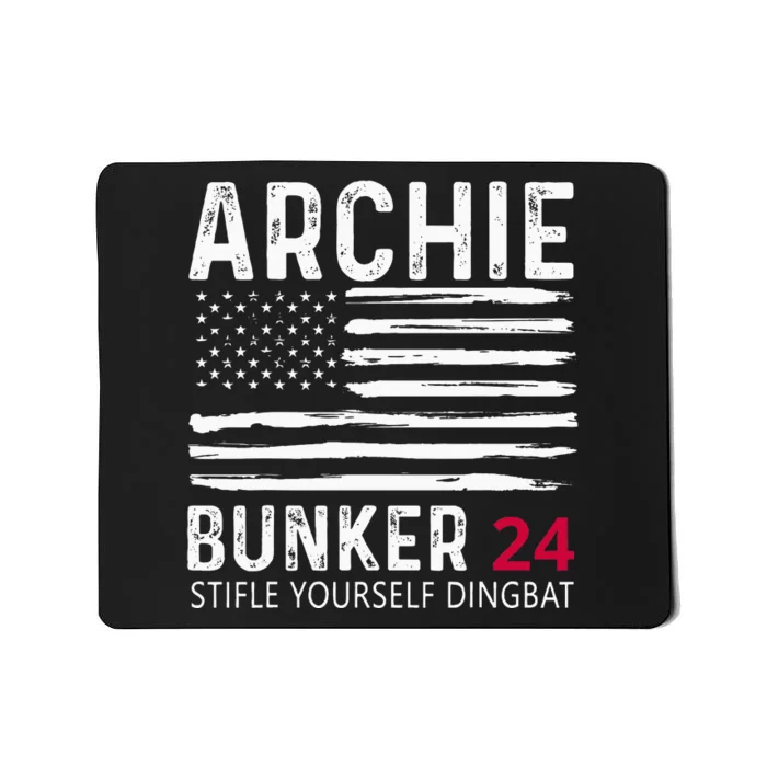 Archie Bunker 24. Stifle Yourself Dingbat Mousepad