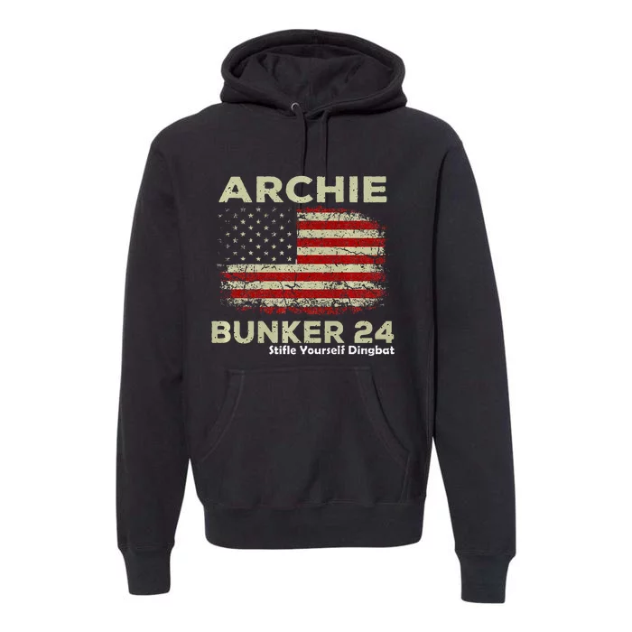 Archie Bunker 24 For President Premium Hoodie