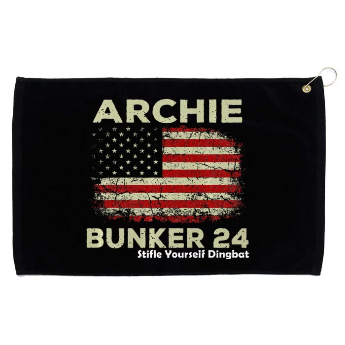 Archie Bunker 24 For President Grommeted Golf Towel