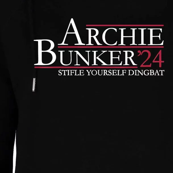 Archie Bunker 24. Stifle Yourself Dingbat Womens Funnel Neck Pullover Hood