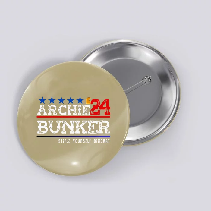 Archie Bunker 24 For President 2024 Button