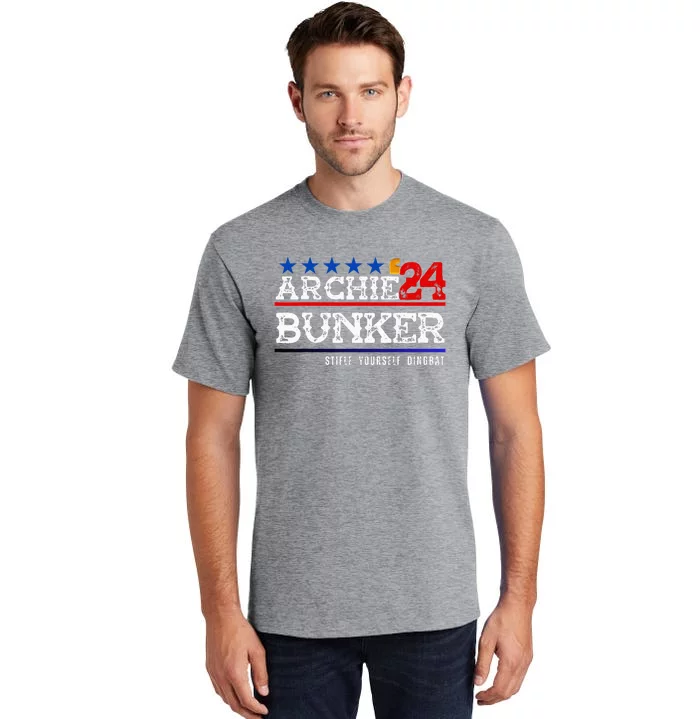 Archie Bunker 24 For President 2024 Tall T-Shirt