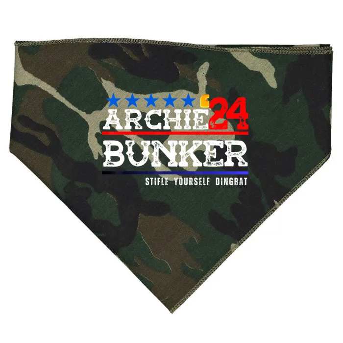 Archie Bunker 24 For President 2024 USA-Made Doggie Bandana