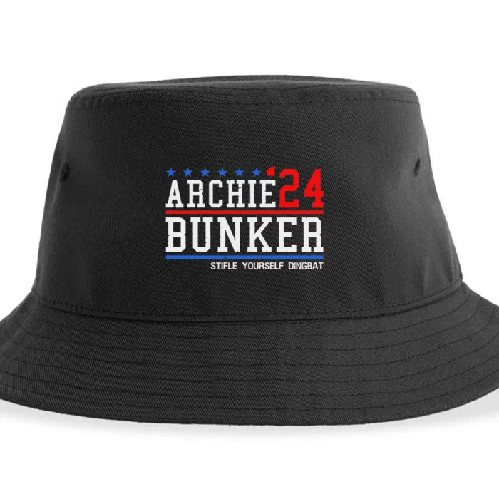 Archie Bunker 24 For President 2024 Sustainable Bucket Hat