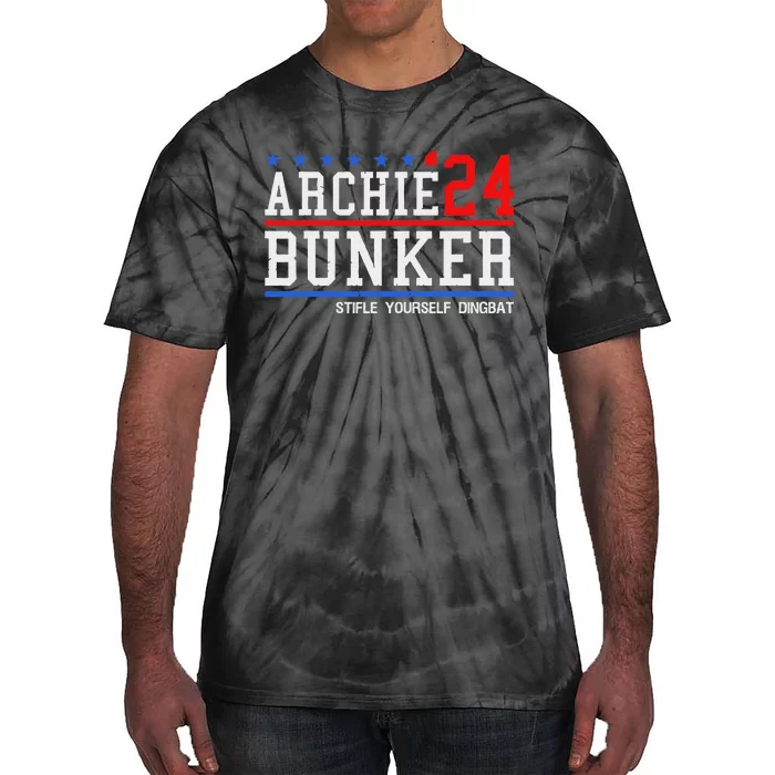 Archie Bunker 24 For President 2024 Tie-Dye T-Shirt