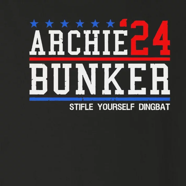 Archie Bunker 24 For President 2024 Toddler Long Sleeve Shirt