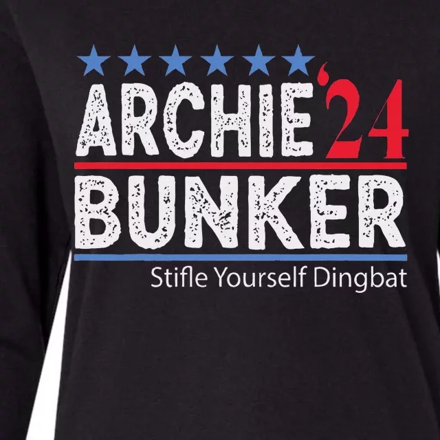 Archie Bunker 2024 Presidential Campaign Womens Cotton Relaxed Long Sleeve T-Shirt