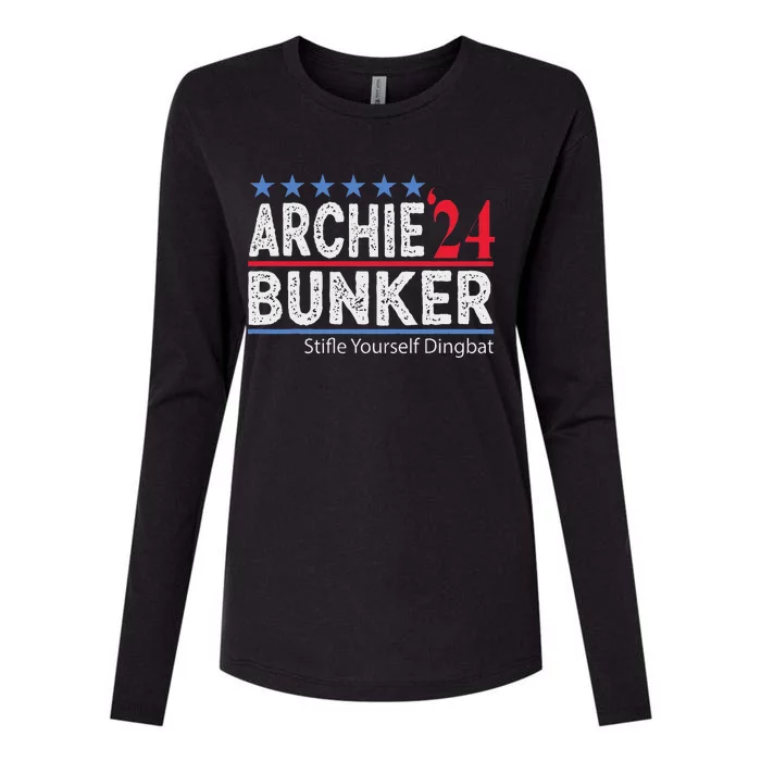 Archie Bunker 2024 Presidential Campaign Womens Cotton Relaxed Long Sleeve T-Shirt