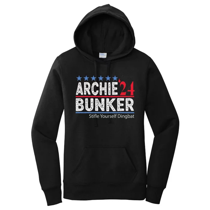 Archie Bunker 2024 Presidential Campaign Women's Pullover Hoodie