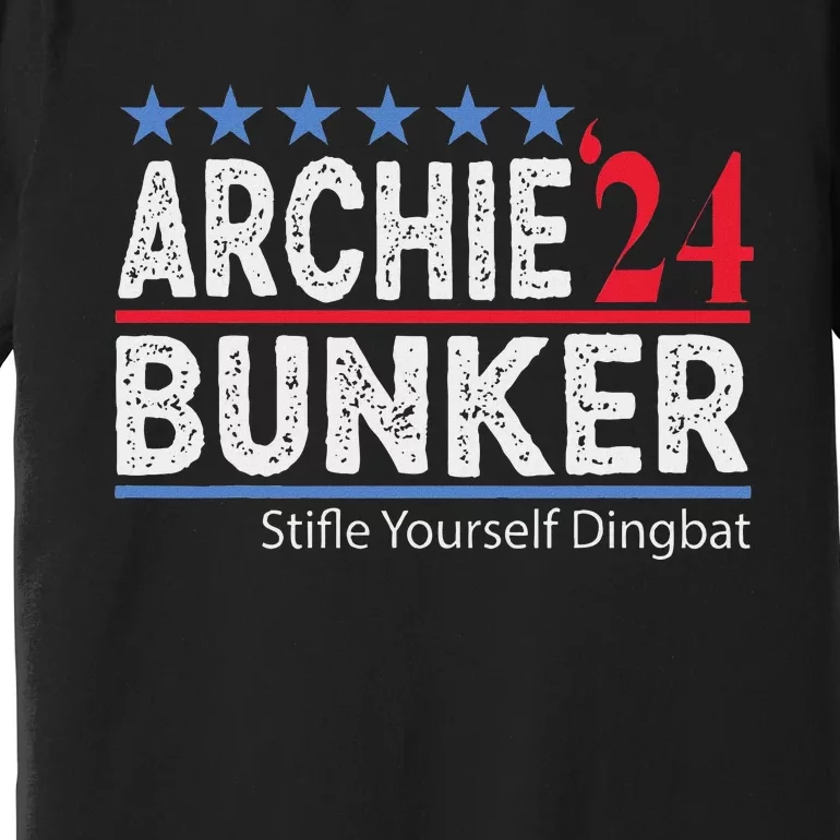 Archie Bunker 2024 Presidential Campaign Premium T-Shirt