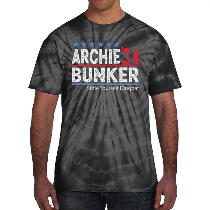 Archie Bunker 2024 Presidential Campaign Tie-Dye T-Shirt