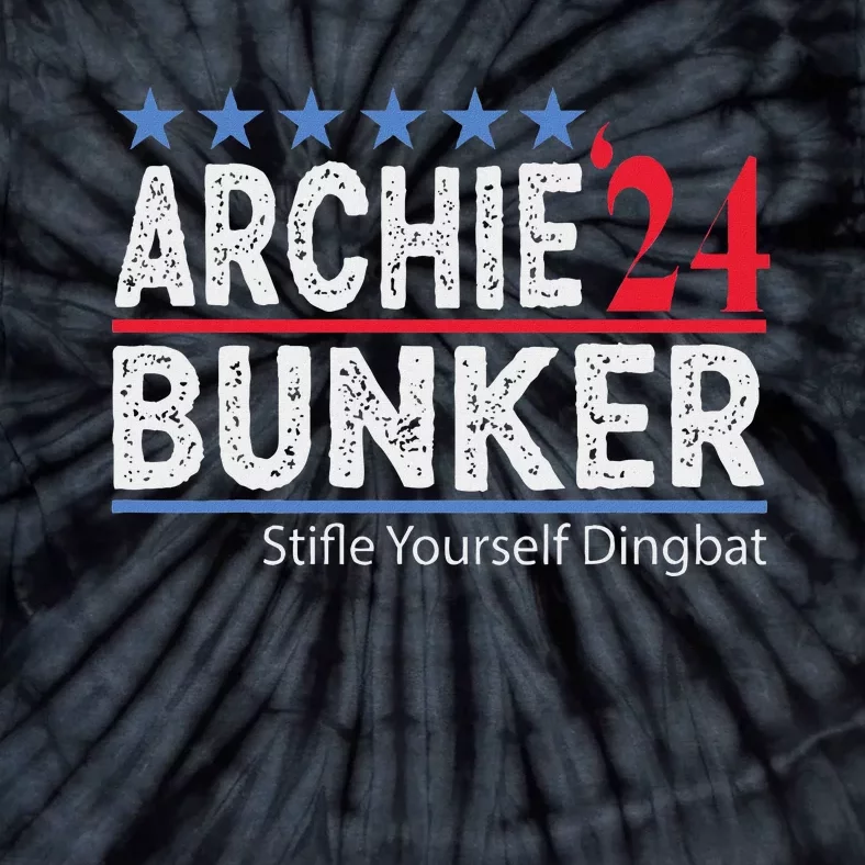 Archie Bunker 2024 Presidential Campaign Tie-Dye T-Shirt