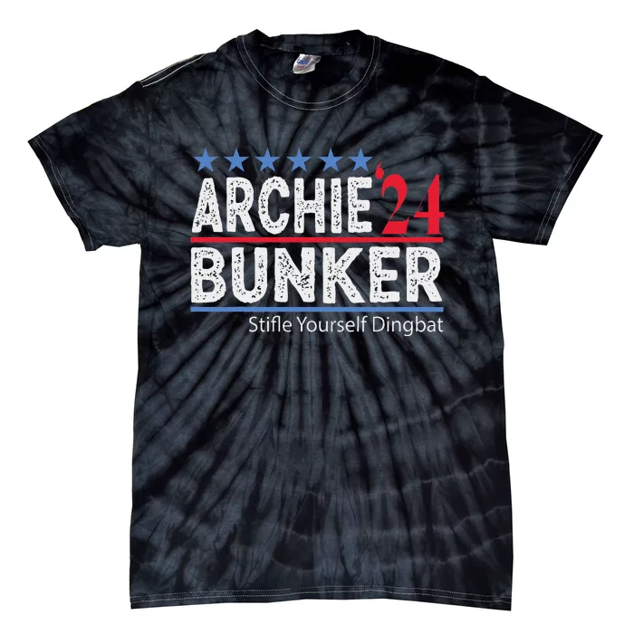 Archie Bunker 2024 Presidential Campaign Tie-Dye T-Shirt