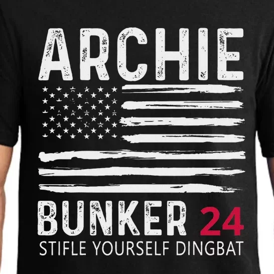 Archie Bunker 24. Stifle Yourself Dingbat Pajama Set