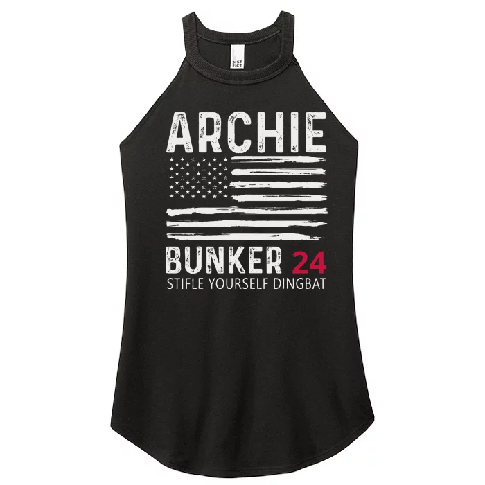 Archie Bunker 24. Stifle Yourself Dingbat Women’s Perfect Tri Rocker Tank