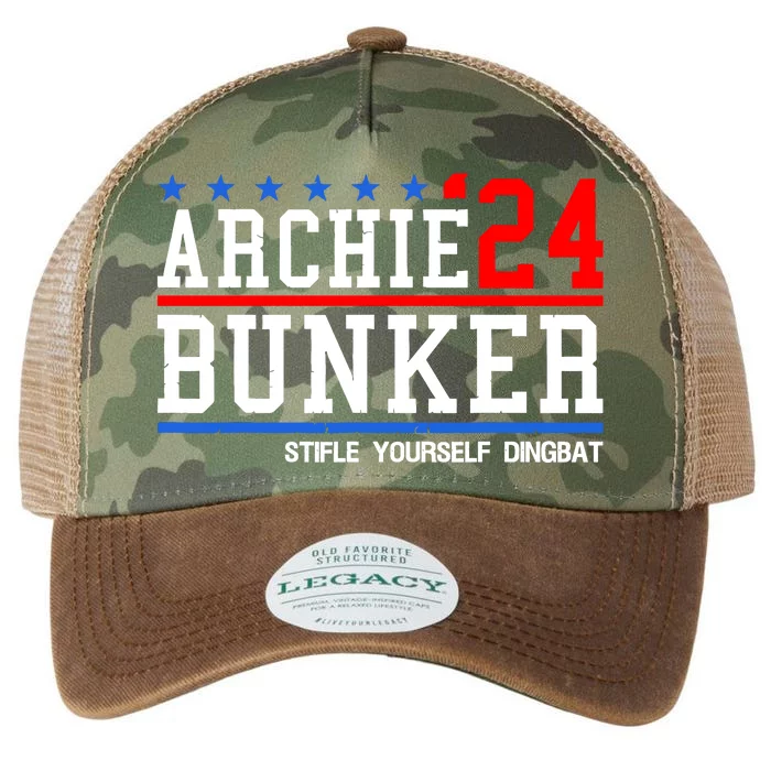 Archie Bunker 24 Stifle Yourself Dingbat Legacy Tie Dye Trucker Hat