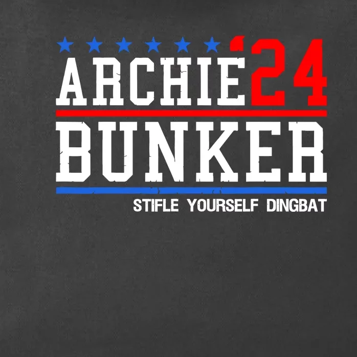 Archie Bunker 24 Stifle Yourself Dingbat Zip Tote Bag