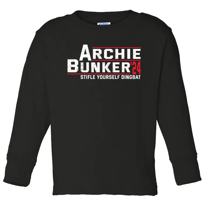 Archie Bunker 24 Stifle Yourself Dingbat Toddler Long Sleeve Shirt