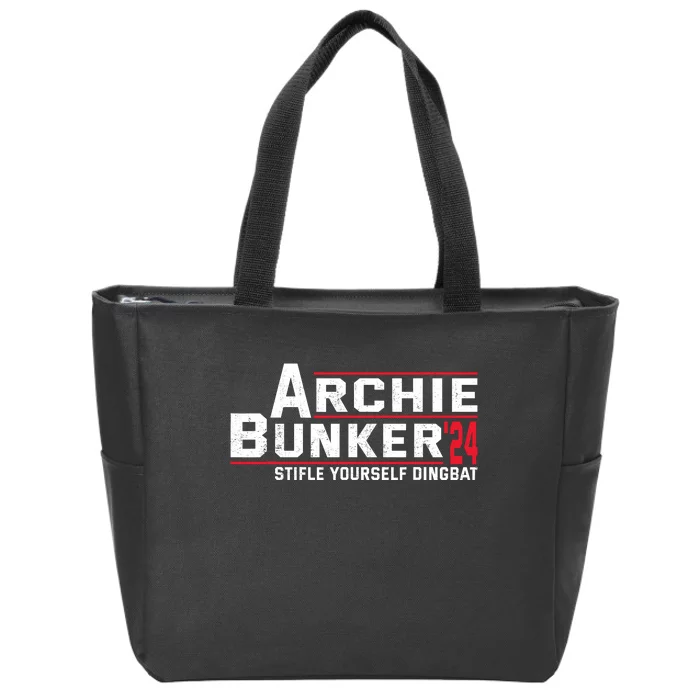 Archie Bunker 24 Stifle Yourself Dingbat Zip Tote Bag