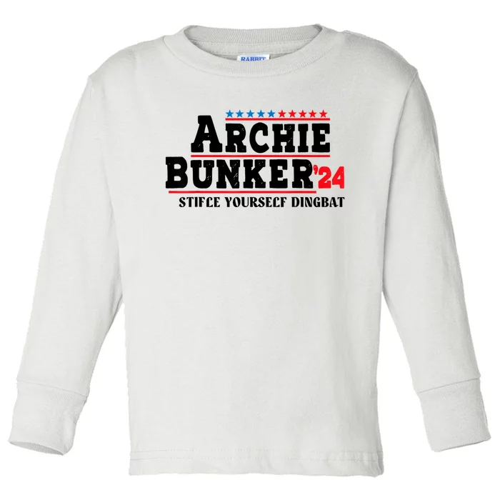 Archie Bunker 24 Stifle Yourself Dingbat Toddler Long Sleeve Shirt