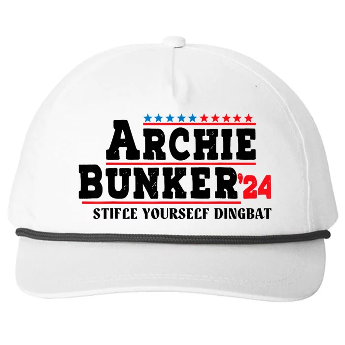 Archie Bunker 24 Stifle Yourself Dingbat Snapback Five-Panel Rope Hat