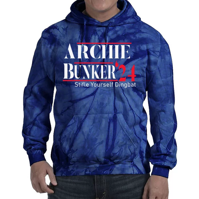 Archie Bunker 24 For President Tie Dye Hoodie