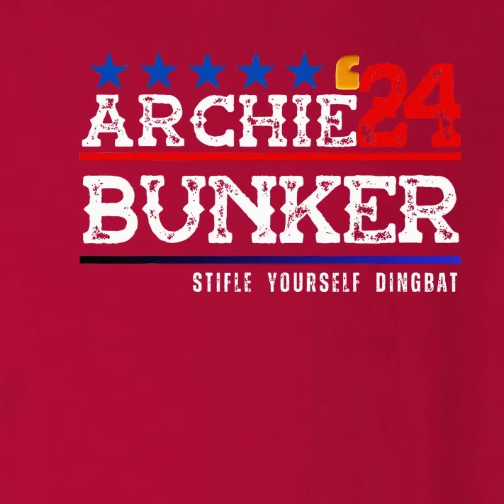 Archie Bunker 24 For President 2024 Toddler Long Sleeve Shirt