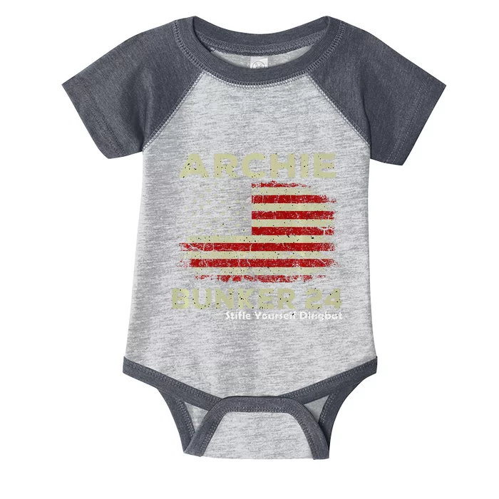 Archie Bunker 24 For President Premium Infant Baby Jersey Bodysuit