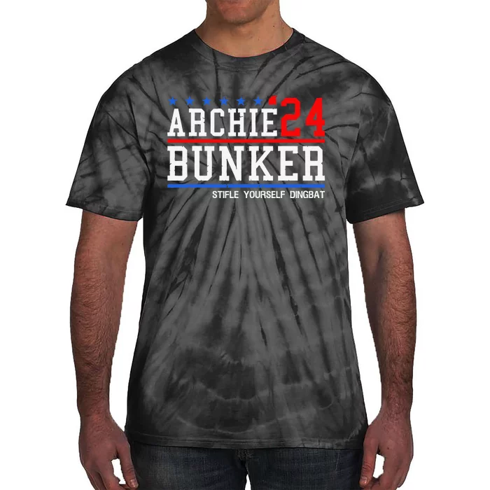 Archie Bunker 24 For President 2024 Gift Tie-Dye T-Shirt