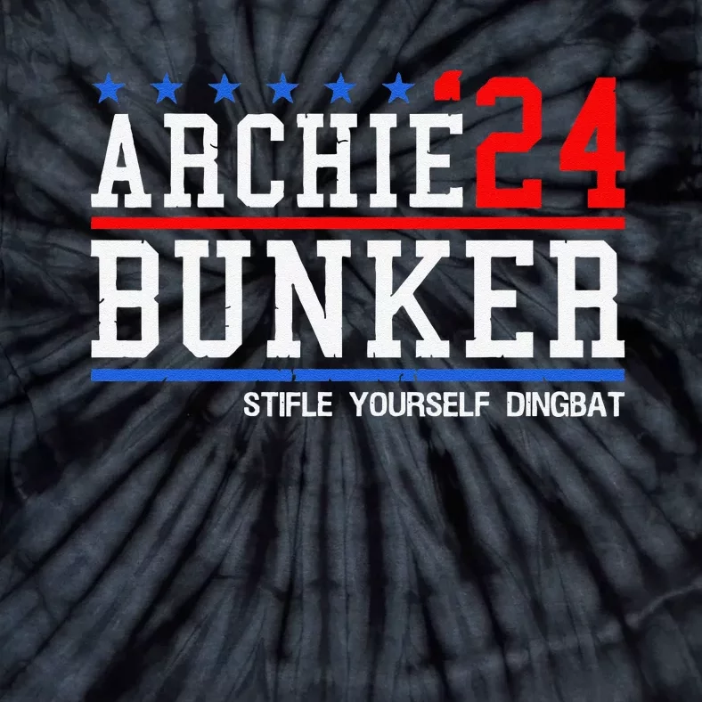 Archie Bunker 24 For President 2024 Gift Tie-Dye T-Shirt