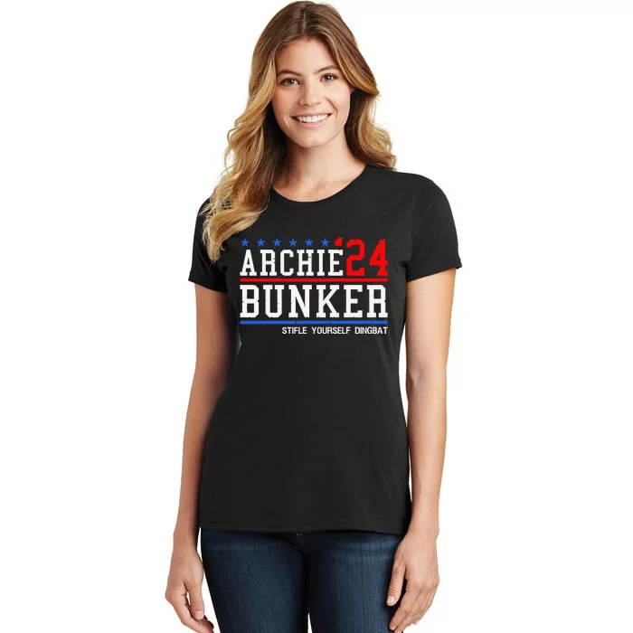 Archie Bunker 24 For President 2024 Gift Women's T-Shirt