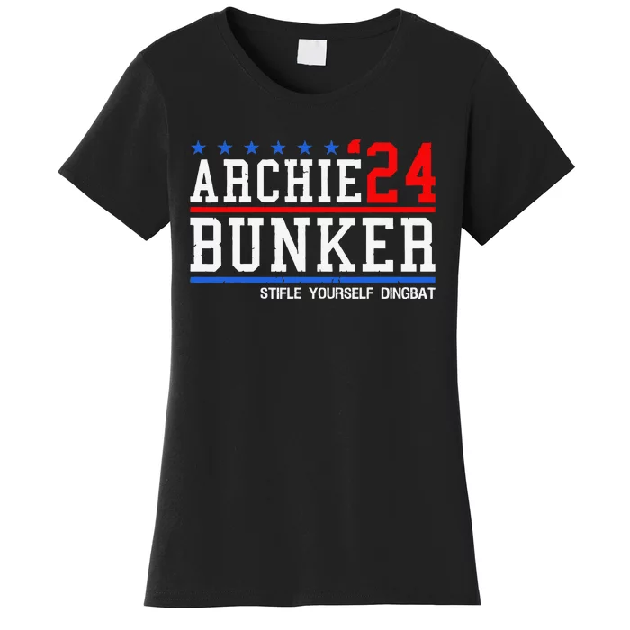 Archie Bunker 24 For President 2024 Gift Women's T-Shirt