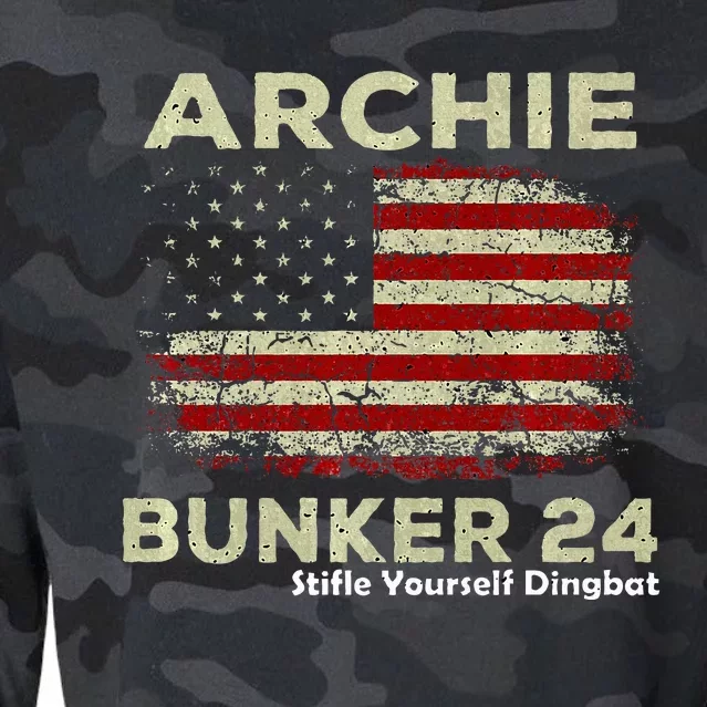 Archie Bunker 24 For President Cropped Pullover Crew