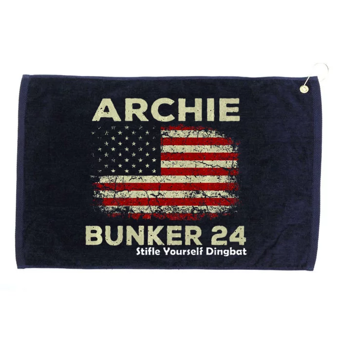 Archie Bunker 24 For President Grommeted Golf Towel