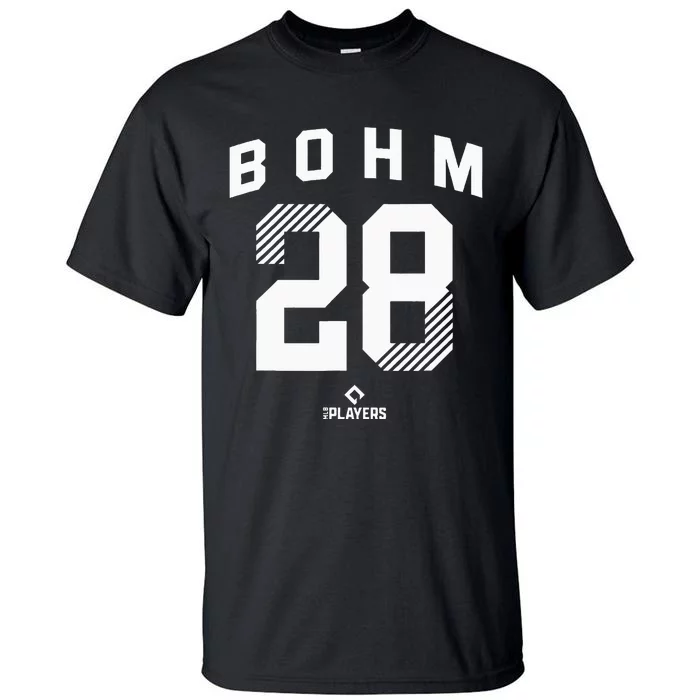 Alec Bohm 28 Philadelphia Pennsylvania Baseball Player Tall T-Shirt