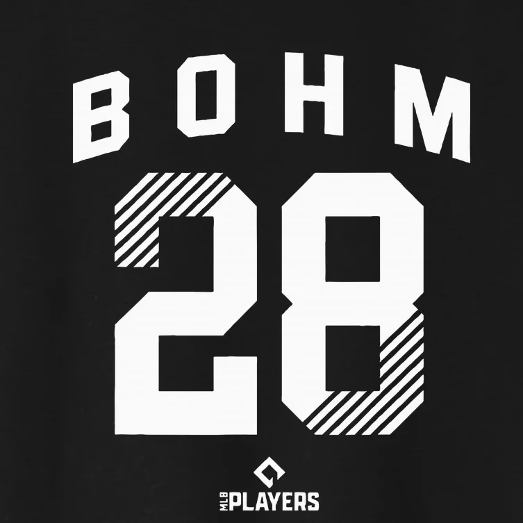 Alec Bohm 28 Philadelphia Pennsylvania Baseball Player Women's Crop Top Tee