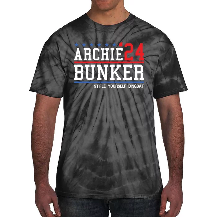 Archie Bunker 24 For President 2024 Tie-Dye T-Shirt