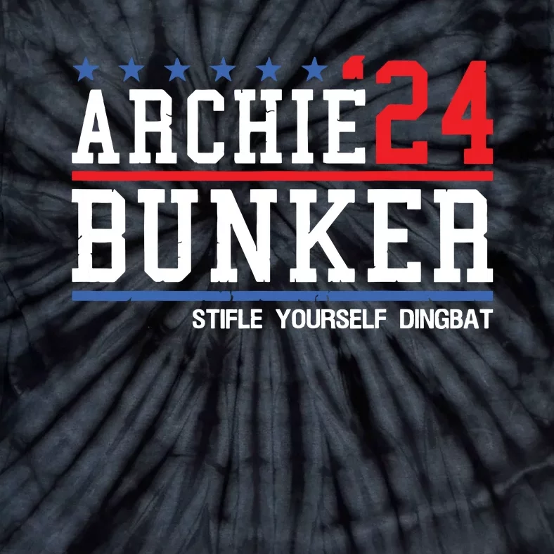 Archie Bunker 24 For President 2024 Tie-Dye T-Shirt