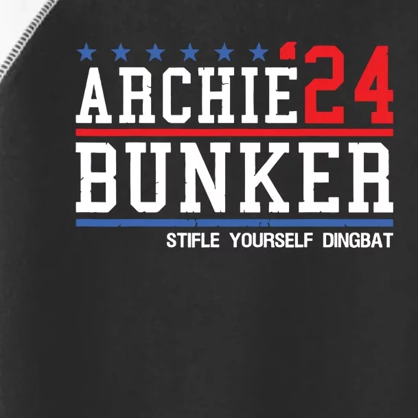 Archie Bunker 24 For President 2024 Toddler Fine Jersey T-Shirt