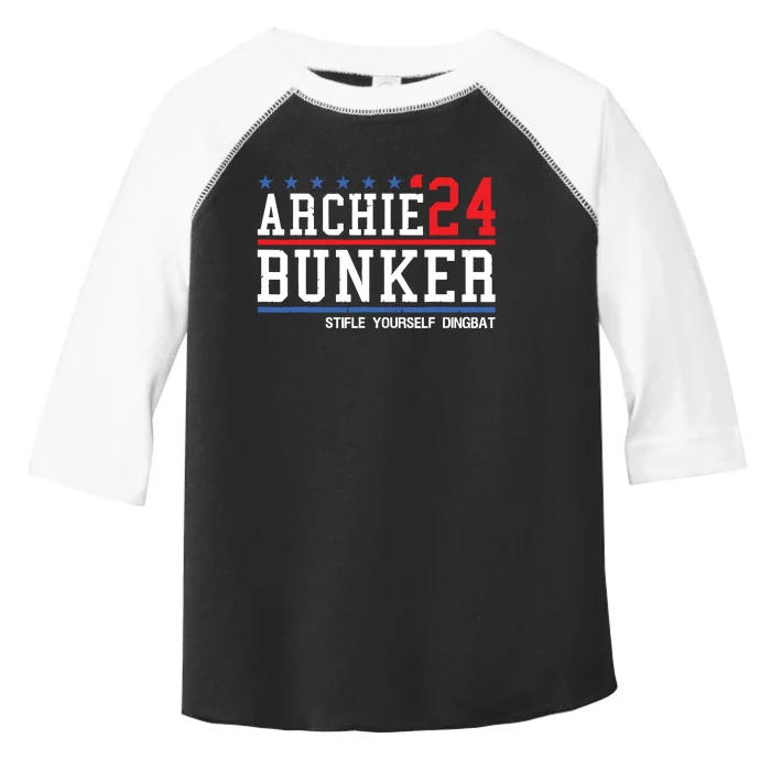 Archie Bunker 24 For President 2024 Toddler Fine Jersey T-Shirt