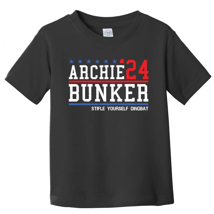 Archie Bunker 24 For President 2024 Toddler T-Shirt