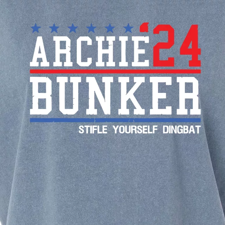 Archie Bunker 24 For President 2024 Garment-Dyed Women's Muscle Tee