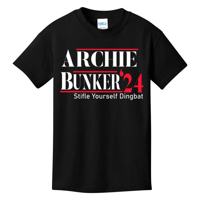 Archie Bunker 24 For President Kids T-Shirt