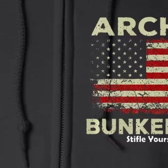 Archie Bunker 24 For President Full Zip Hoodie