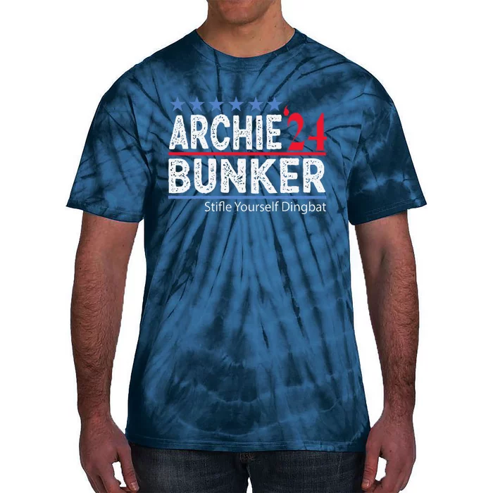 Archie Bunker 24 For President 2024 Tie-Dye T-Shirt