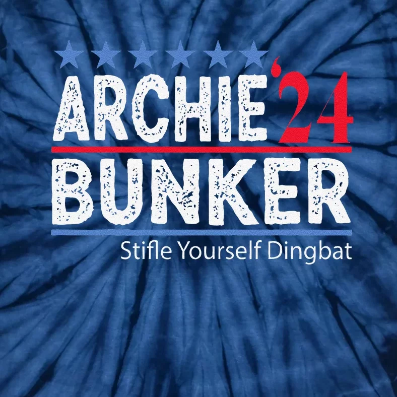 Archie Bunker 24 For President 2024 Tie-Dye T-Shirt